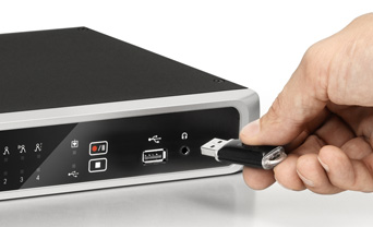 CCS1000D Digital Discussion System USBメモリへの録音も可能