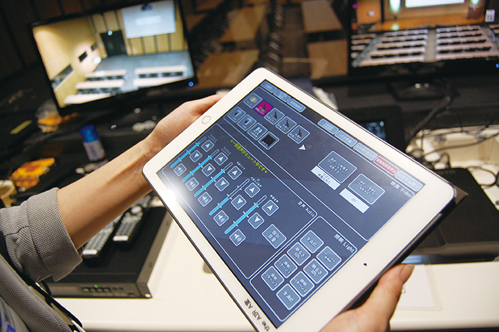 全会議室において音響・映像システム、照明などは
タブレット端末によるかんたん操作が可能