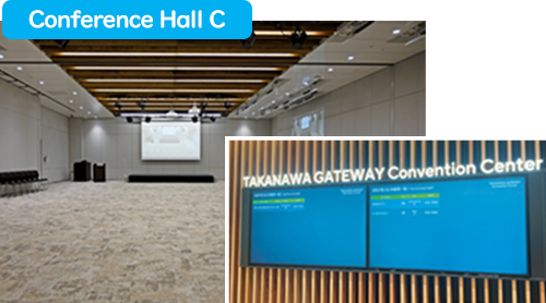 6Fロビーにはイベント情報が確認できる65インチディスプレイ2面を設置