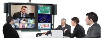電子黒板を利用した会議システム